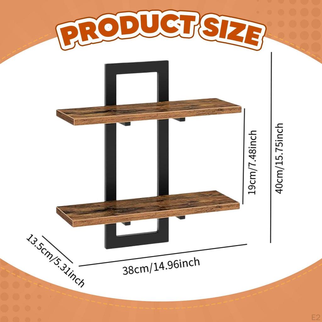 Полки настенные 2-ярусные декоративные для дома подставка для дисплея подвесные настенные для хранения