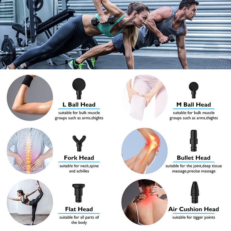 Новый многоскоростной ручной массажный пистолет Электрический перкуссионный массажер Релаксатор для тела Профессиональное устройство для физической подготовки Расслабление мышц