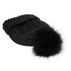 Подкладка Шапка-череп Эластичная Зимняя Шапка-бини Шапка-бини для Женщин Вязаные Шапки Шапка с помпоном из искусственного меха