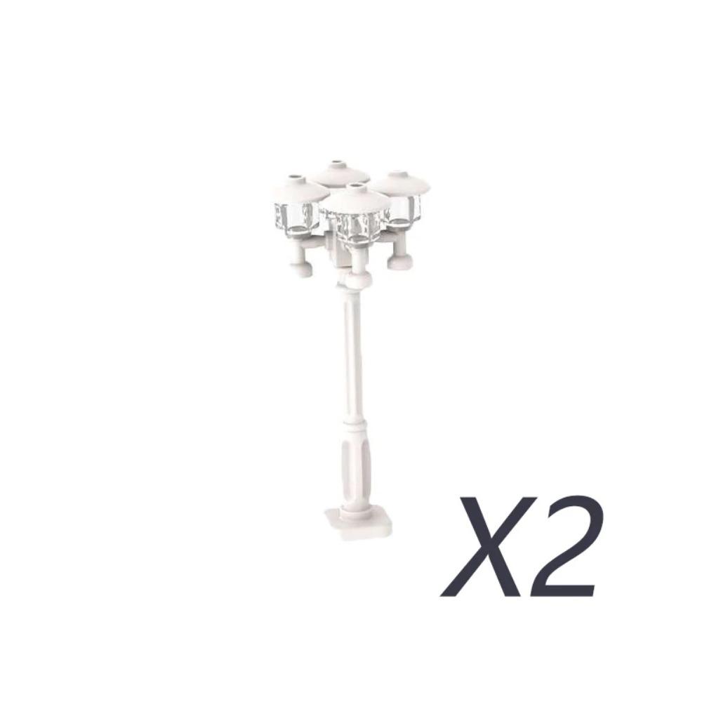 City Street Series Building Blocks Accessories Rail Transit Train Signal Light Railings Brick Toilet Flower Bed Phone Box Toy