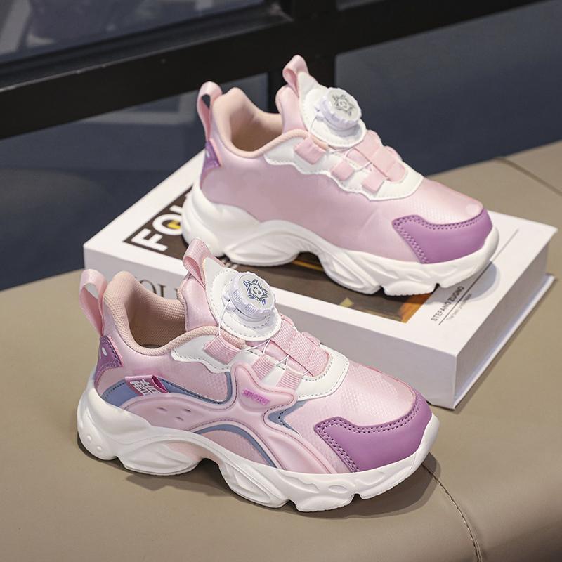 Kids Sneakers Fashionable Boys Sneakers Rotating Buttons Girls Sneakers Kids Platform Sneakers Sneakers for Boys