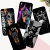 Black Tpu Case For Samsung Galaxy A3 A5 A7 2016 2017 2018 Cover Doberman