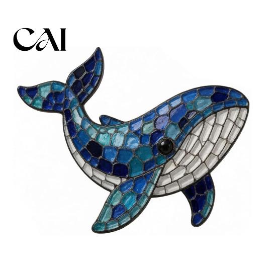 Colorful Ocean Theme Diy Octopus Mosaic Kit for Beginners, DIY Acrylic Sea Animal Glass Craft Set with Step-by-Step Handmade Art Supplies Hobbyists