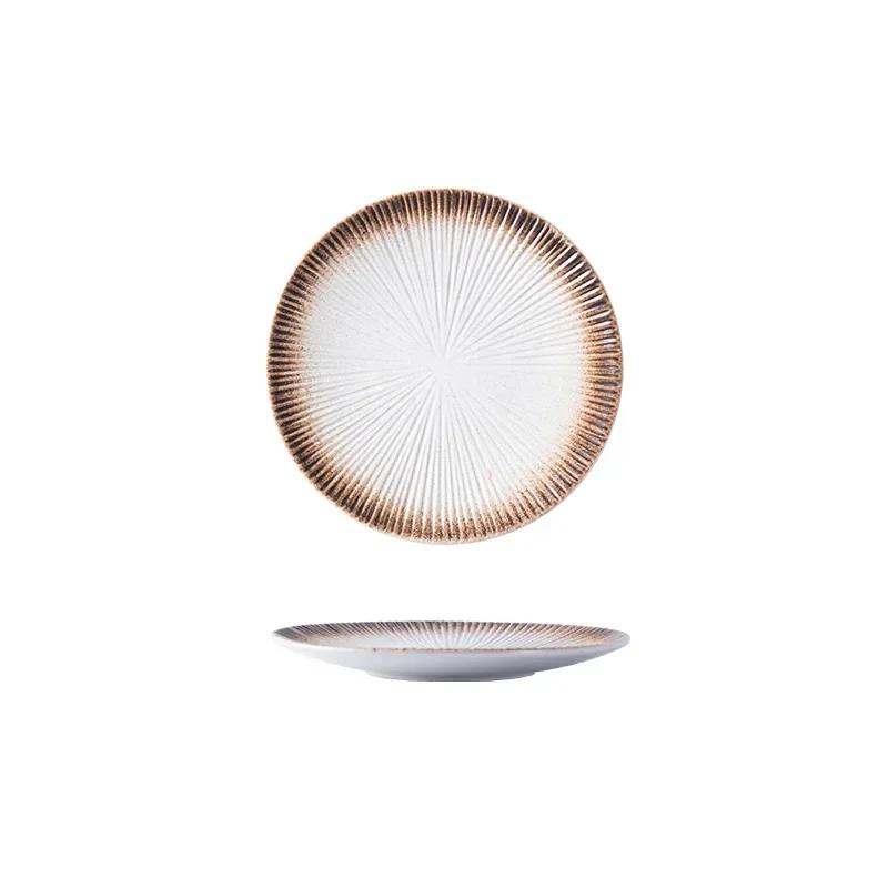 Креативная посуда Западные тарелки Керамические обеденные тарелки Практичная кухня Японский стейк Диск Домашняя кухня Спагетти