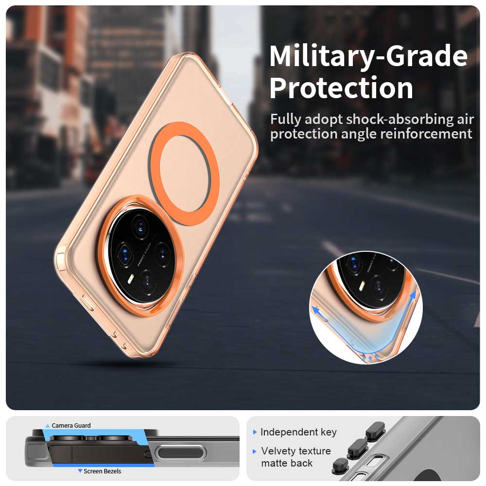 Роскошный матовый чехол для Huawei Mate 70 60 Pro Pura70 Ultra P70 Pro + Honor X60 Magic 7 Pro противоударный магнитный чехол для Magsafe