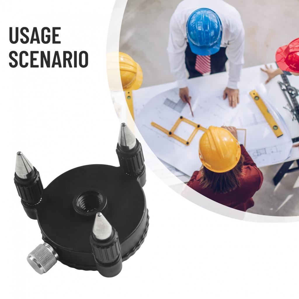 1/4-дюймовый интерфейсный уровнемер с основанием 360 градусов для лазерного уровня из пластика