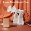Двойной электрический молокоотсос Hands Free для грудного вскармливания 2 режима и регулируемые уровни