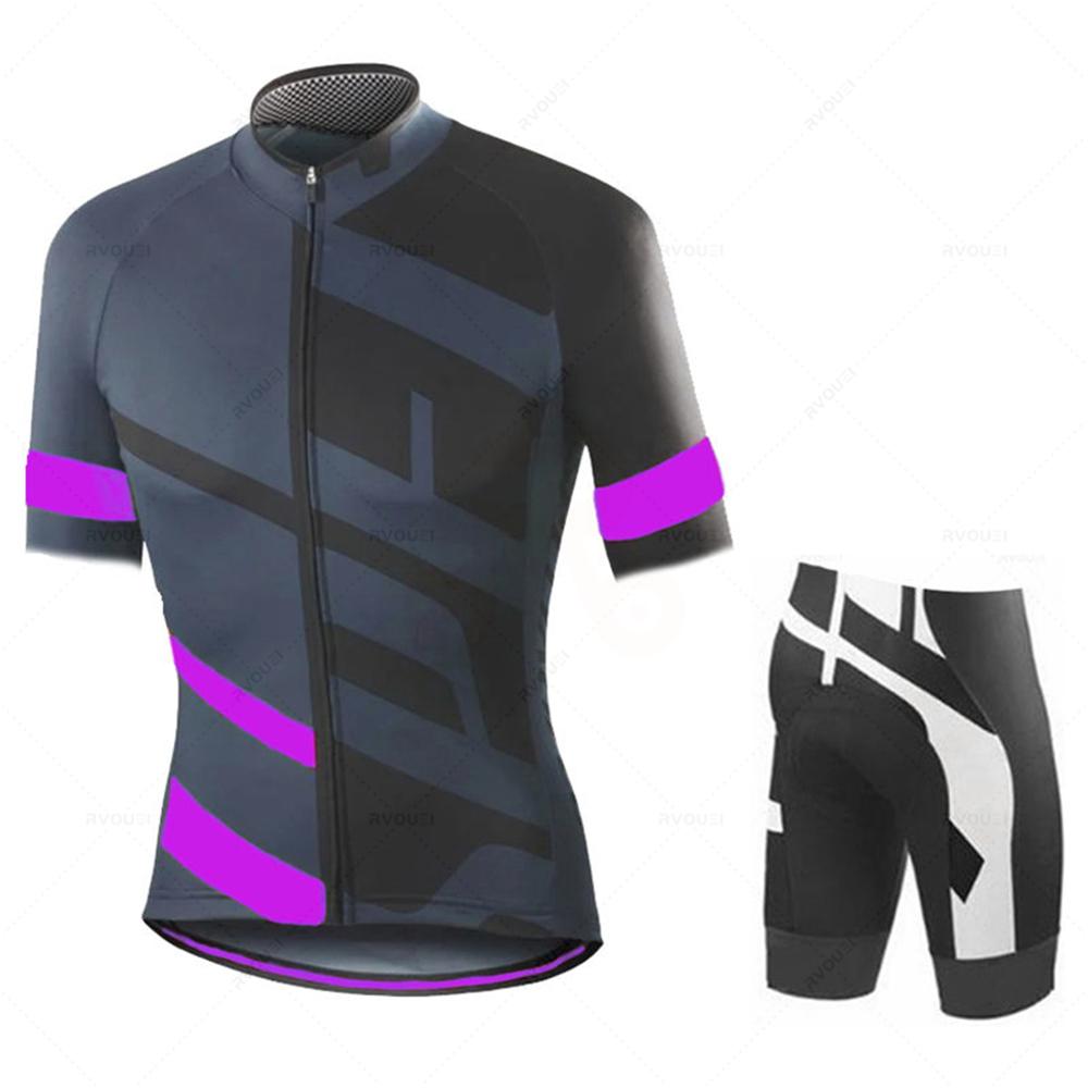 Дышащий Быстросохнущий 2024 Комплект Велоджерси Летняя Одежда Одежда для MTB Велосипеда Униформа Майо Ropa Ciclismo Мужской Велокостюм