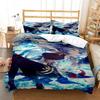 Genshin Impact Digital Comfortable Duvet Quilt Cover Pillowcase Bedding Set Children Bedroom Decoration Home Textile