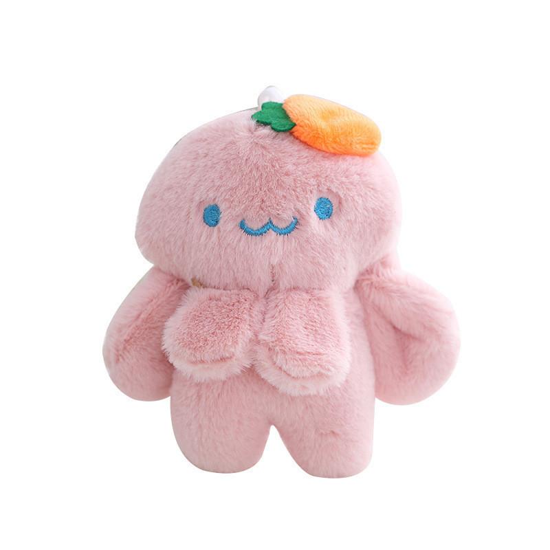 Adorable Plush Bunny Keychain With Soft Rabbit Doll Fluffy Backpack Charm 12cm