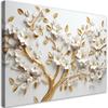 Canvas Print, AI Golden Cherry Blossom Tree 3D