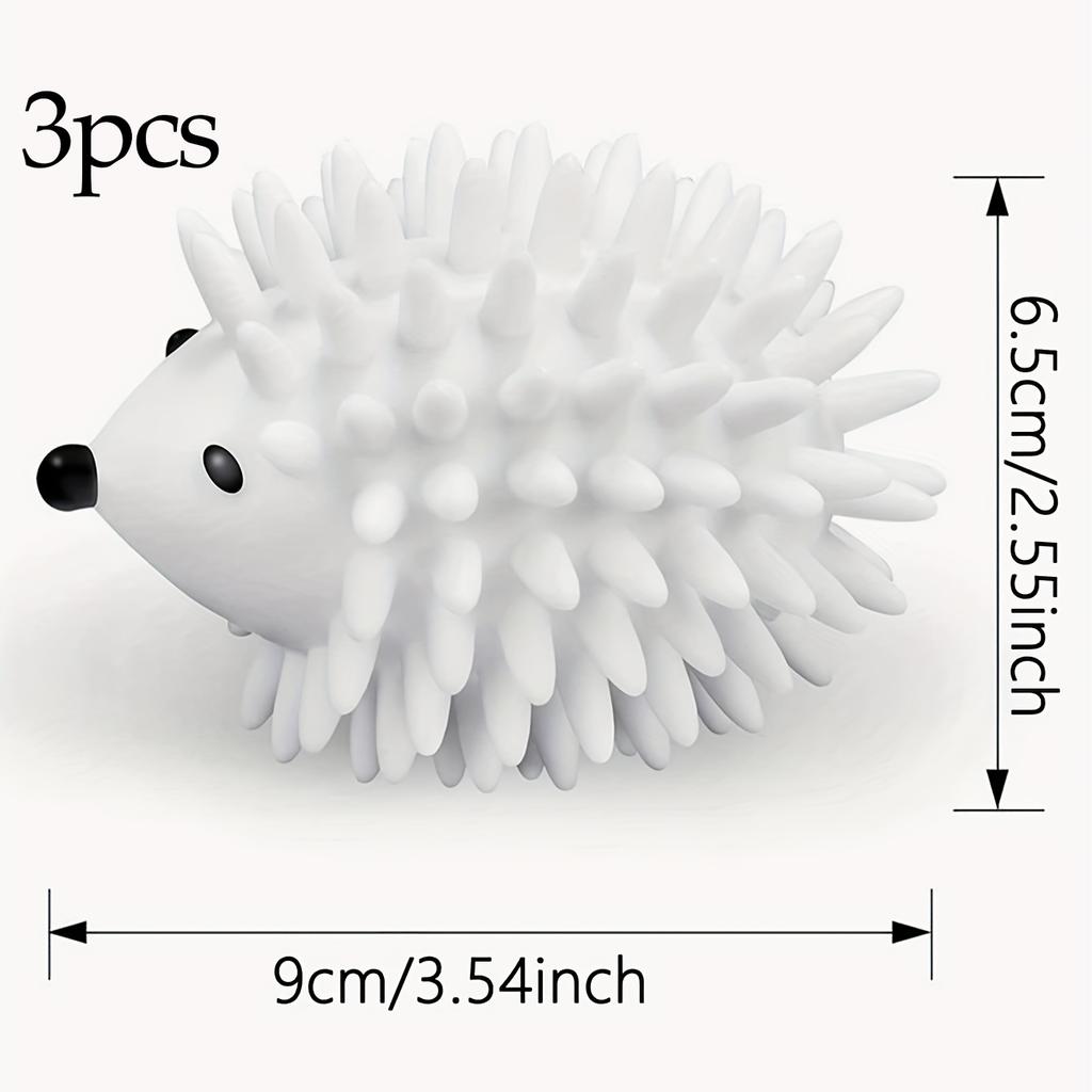 1/3pcs Laundry Dryer Balls, Cute Hedgehog Shaped, Reusable Laundry Softener, Wrinkle Release Anti Entanglement Washing Machine