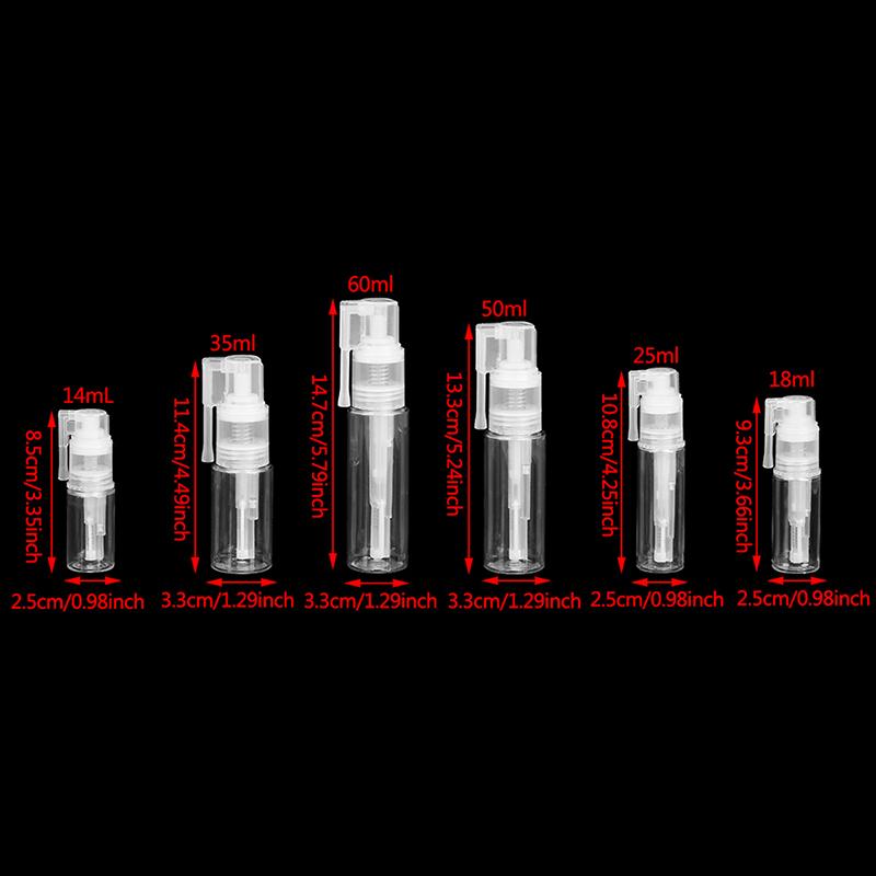 14/18/25/35/50/60 мл распылитель для пластикового порошка распылитель для путешествий эмульсия-спрей