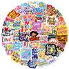 50 Sheets Of Healing Department Sunshine Upward English Phrase Boutique Stickers Pp Material Waterproof Decorative Stickers