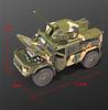 1/32 Scale Alloy Tiger Armored Military Truck Model Diecast Off-road With Sound and Light For Kids Toy