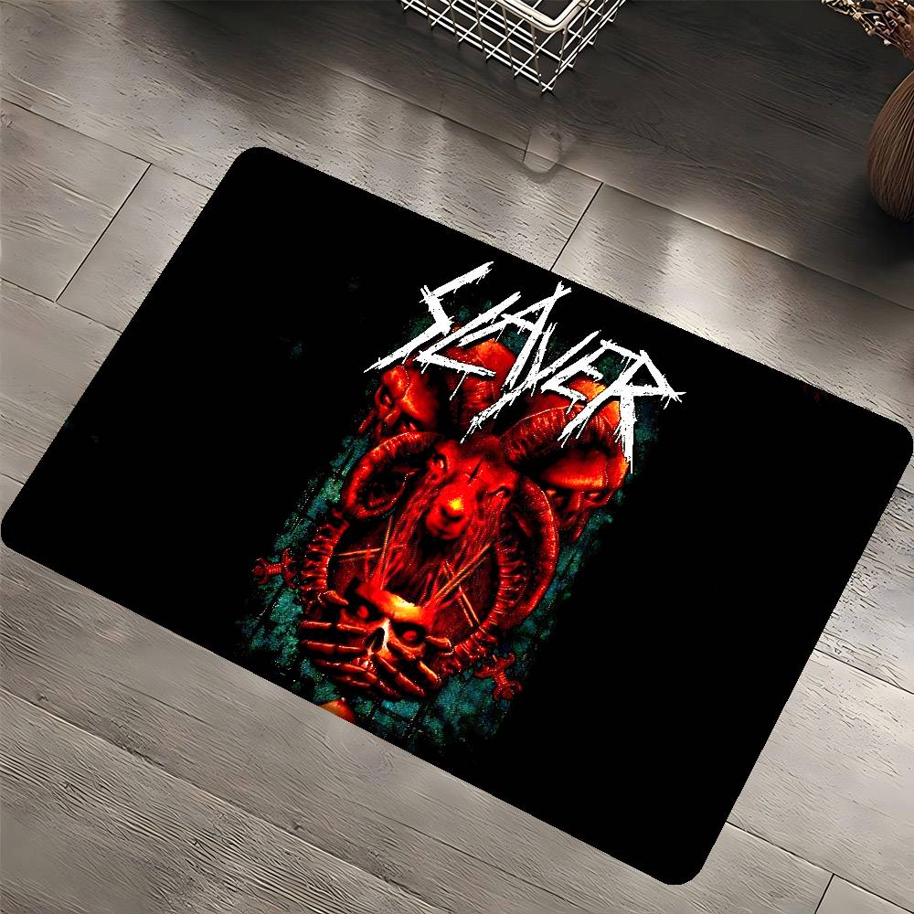 S-Slayer Хэви-метал группа Музыкальный коврик для двери Детская комната Спальня Декорация Балкон Противоскользящий придверный коврик Коврик для гостиной Ковер