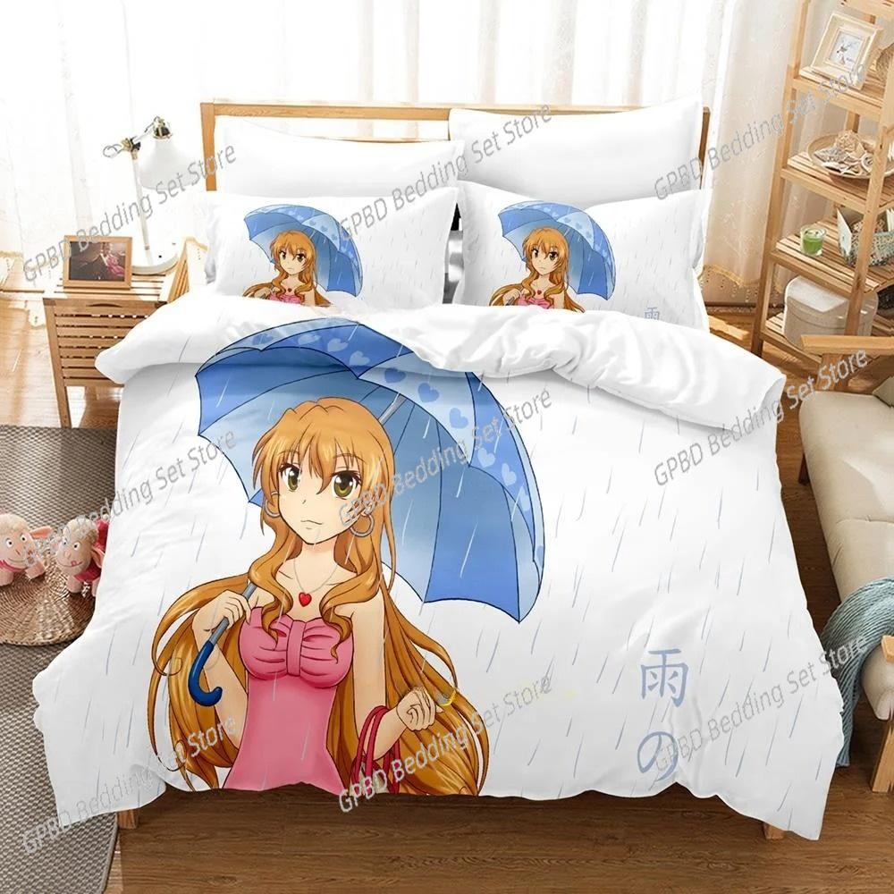 Модный аниме-комплект постельного белья Golden Time 3D Пододеяльник Наволочки Односпальный Двуспальный Полный Queen King Размер Домашний Декор Покрывало Подарок для Мальчиков