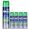 Gillette Sensitive Skin Shaving Gel, 195g, 5 Packs ,Korean Razor Blade