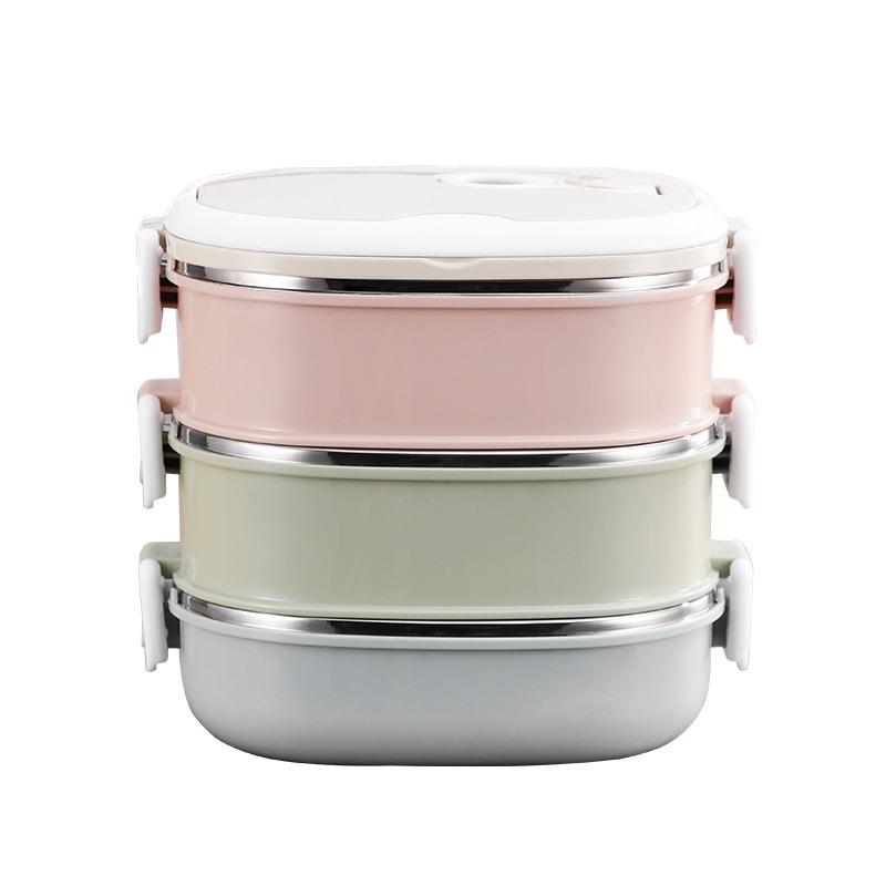 Коробка из нержавеющей стали, изолированный термоконтейнер для еды, коробка для студентов, детей, работы