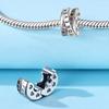Forever Love Heart Color Zircon Bead Clasp Charms DIY Jewelry Making Accessories