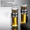 Tea Water Bottle High Borosilicate Glass Double Layer Tea Water Cup Infuser Tumbler Drinkware Water Bottle With Tea Filter