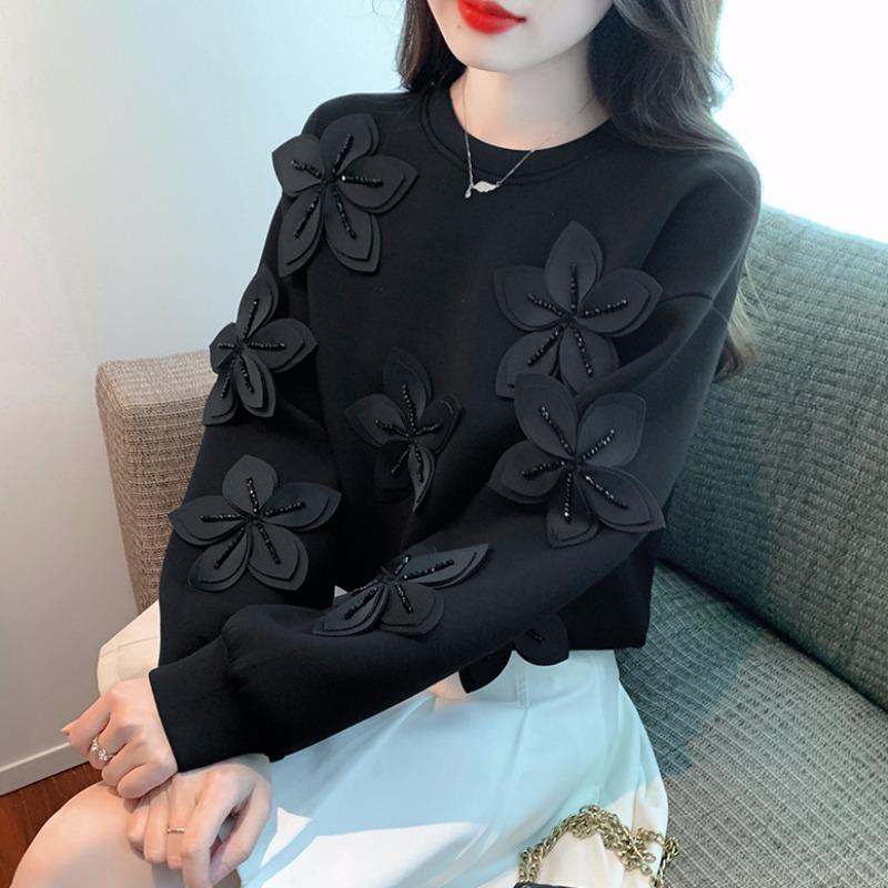 Белый свитер женский зимний новый корейский вариант свободный топ рубашка в иностранном стиле пуловер нижняя рубашка