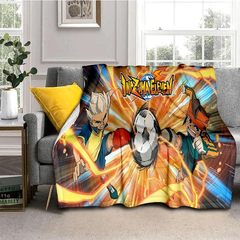 3D Inazuma Eleven Mark Evans Anime Cartoon Soft Plush Blanket,Flannel Blanket Throw Blanket for Living Room Bedroom Bed Sofa Kid