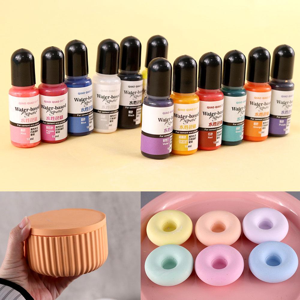 10ml Gypsum Cement Coloring Planter Pigment Gypsum Powder Color Concentrate Concrete Cement Plaster Mold Decoration Handmade