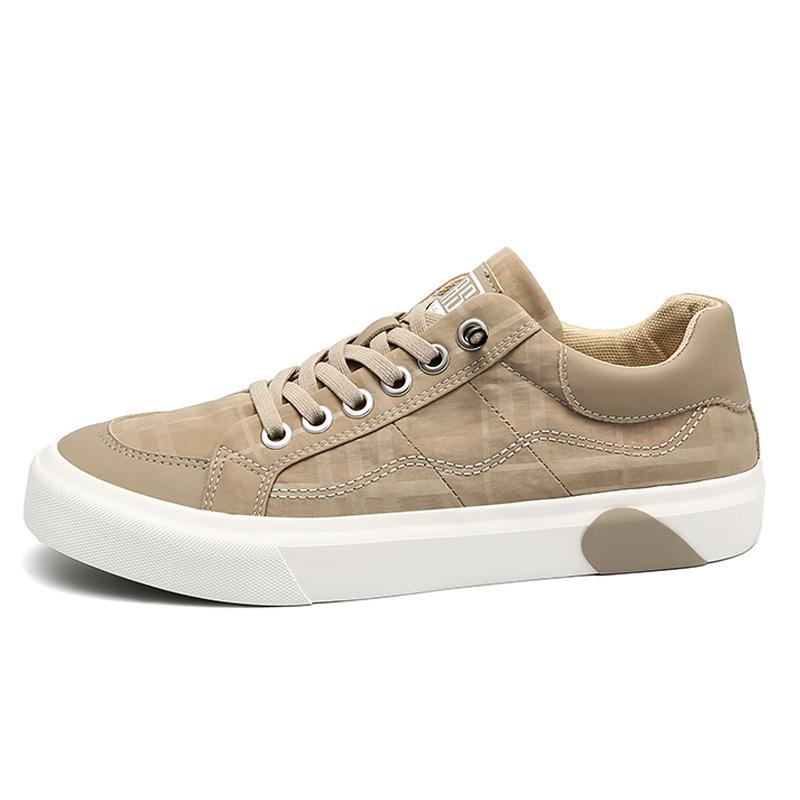 Весенняя новая мужская обувь, универсальная и модная, трендовая повседневная парусиновая обувь, удобная дышащая тканевая панельная обувь