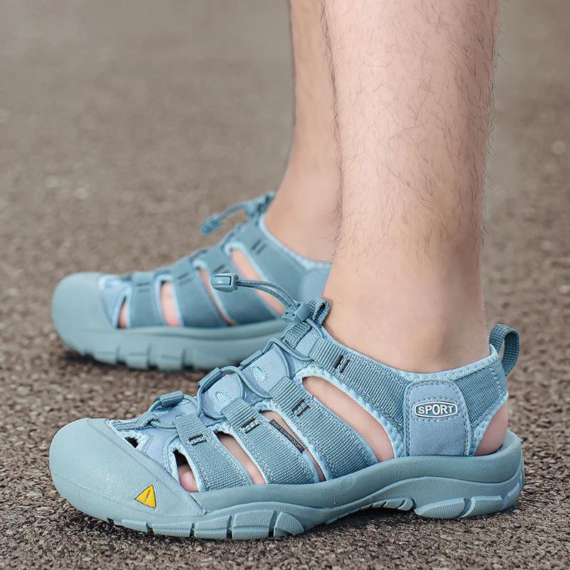 Fashion Comfortable Casual Mountaineering Wear resistant Beach Shoes 2025 Brand New Men's Summer Breathable Soft Soled Outdoor Sandals
