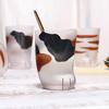1 Pcs Cute Cat Paws Glass Tiger Paws Mug Office Coffee Mug Breakfast Milk Glass Cup Gift