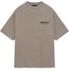 Fear of God Essentials Fw24 Праздничная Базовая Серия Футболка с Принтом Букв на Груди с Круглым Вырезом Свободная Короткая Мужская Глубокий Туманно-Серый 125HO244369F