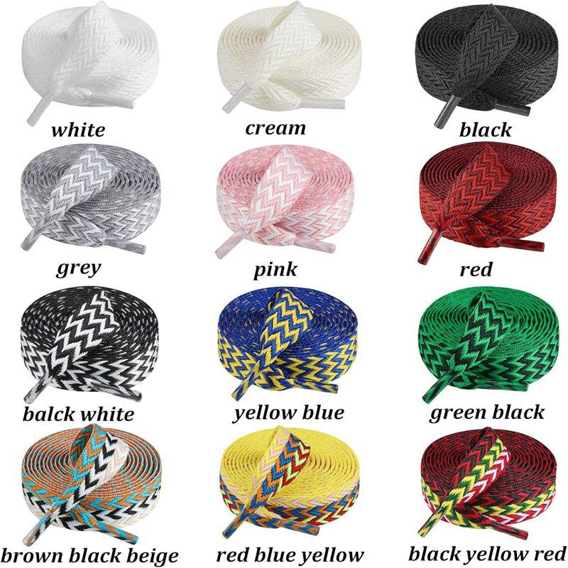 Шнурки для кроссовок шириной 1,5 см, толстые плоские шнурки для баскетбола, тенниса, спортивной обуви, шнурки для обуви в виде волнистой булки