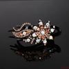 Lesklé drahokamy Vlásenka Květinový list Kachní zobák Vlasové drápky Retro sponky do vlasů Příslušenství pro ženy