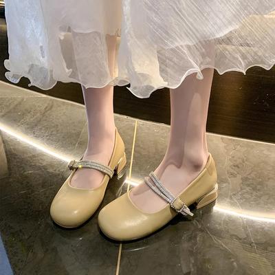 Мода 2024 Новая женская обувь Весна Женские балетки Уличные Однотонные Мэри Джейн Сладкий Круглый Носок Неглубокий Вырез Балетки Zapatillas