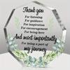 Clear Acrylic Heart Ornament Heart Shaped Acrylic Block Freestanding Transparent Desktop Heart