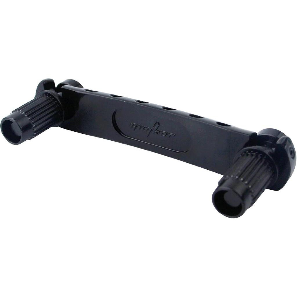 Guyker Guitar Tune-O-Matic Tailpiece Stop Bar with Studs - Bridges Parts Replacement for LP SG Style 6 String Electric Guitar (GS001, black)