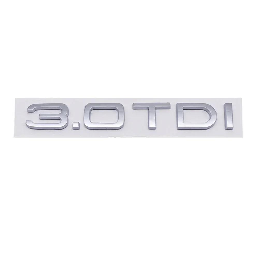 3D Car Body Stickers Badge Emblem Tail Decal Styling for f2 2.0TDI 3.0TDI 4.0TDI Letters Q7 A7 A6L S4 Q2L S3 TTRS RS7 RS6 TTS