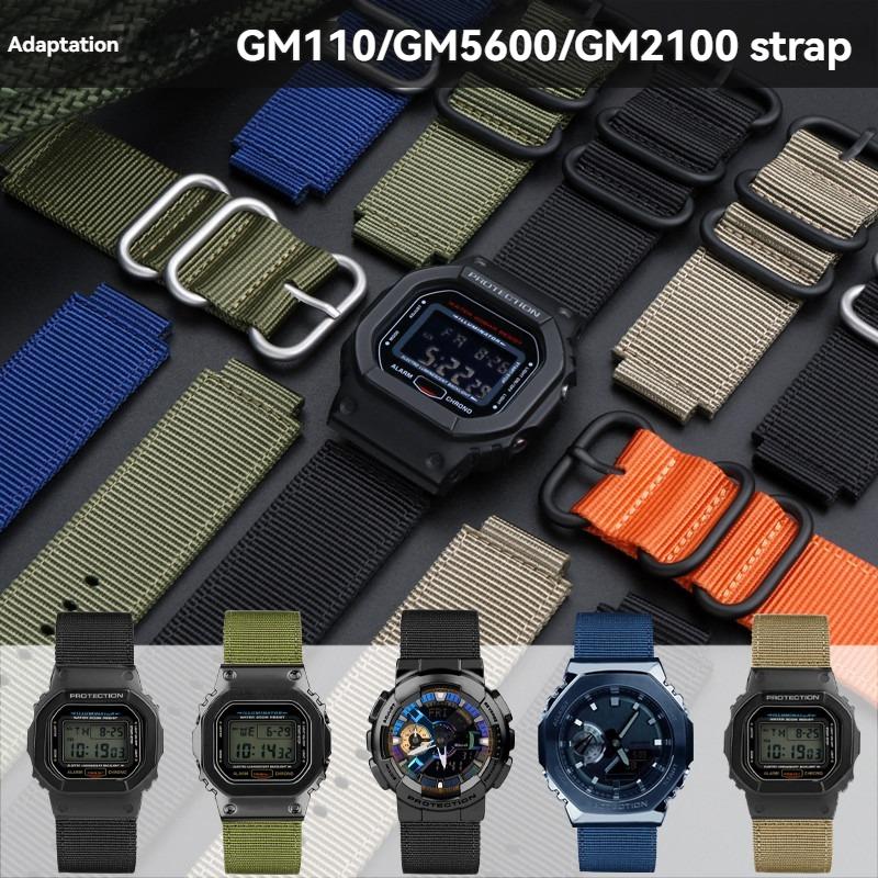 16-мм нейлоновый холщовый ремешок для Casio G-SHOCK GW6900/DW5600/GW-B5600/GM-5600/GA110/GA 2100, сменный ремешок для часов для активного отдыха