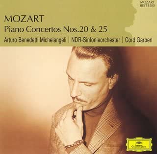 CD MICHELANGELI (ARTURO BENEDETTI) - Mozart: Piano Concerto Nos. 20 & 25 UCCG6014 Japan ObiClassical Used
