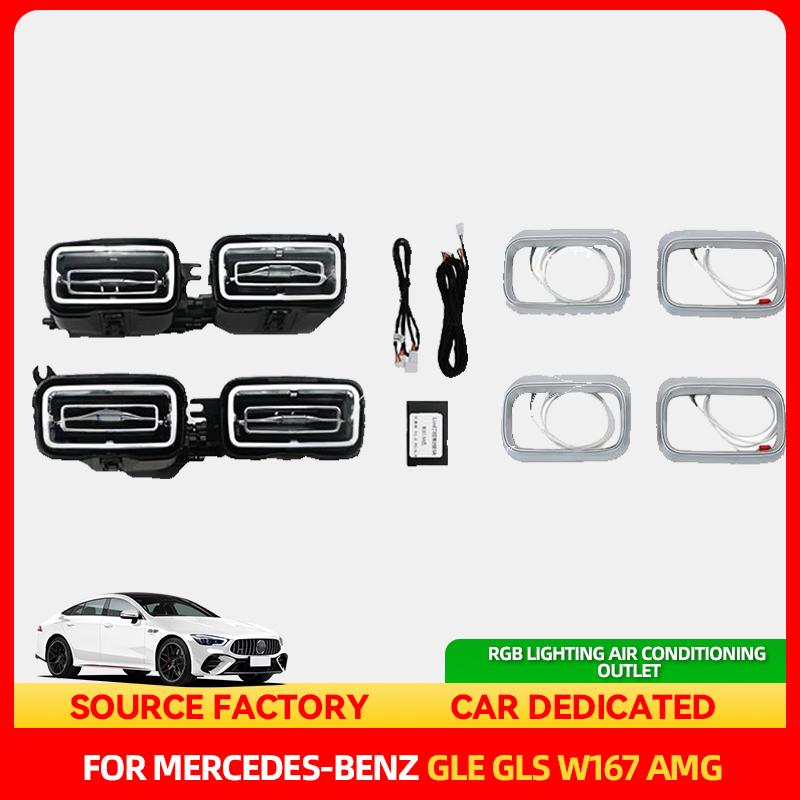Hot Interior Mouldings For Mercedes Benz GLE GLS W167 AMG GLE53 GLS63 Car Interior Multicolor Ambient Light Sunroof Lamp Seat Li