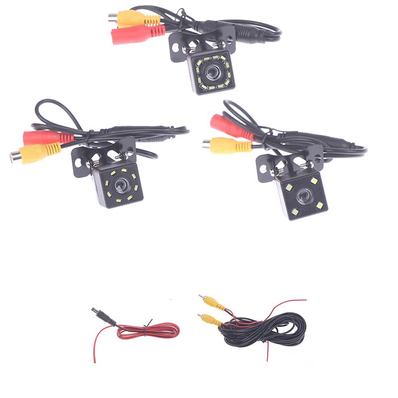 Led Night Vision Car Rear View Camera With Video Cable Universal Reverse Camera Color Image Waterproof Auto Backup Monitor Hd