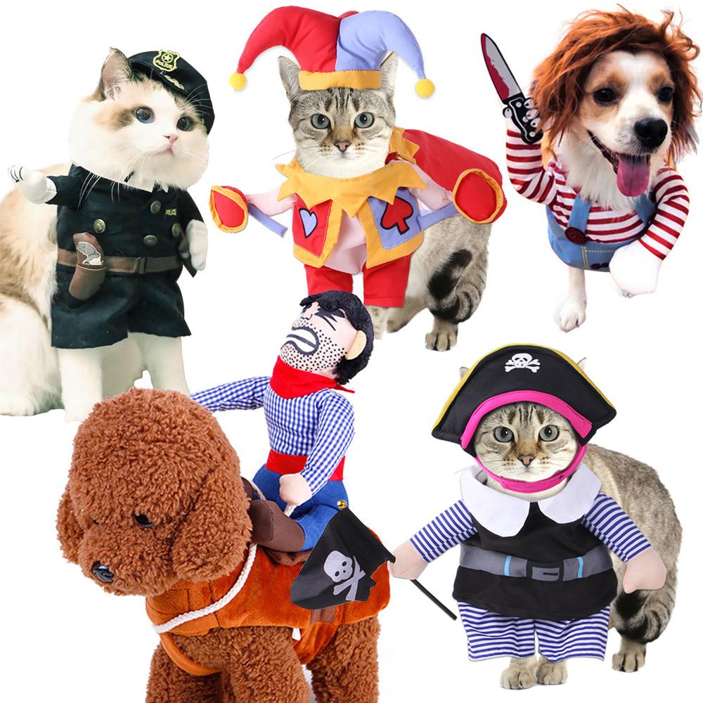 Pet Transformation Cat Funny Christmas Transformation Dog Clothes, Pet Funny Halloween Costumes