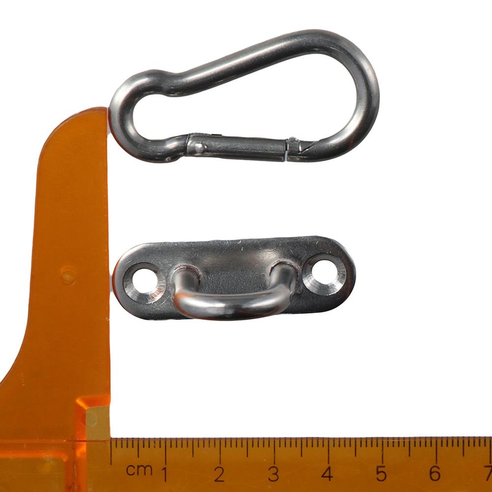 1/5шт. Кольцо Гаражная Стена U Рым-болт Монтажная Пластина Рым-болт U-образные Крюки Нержавеющая Сталь Карабин