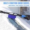 2 in 1 Car Snow Shovel Detachable Car Windows Snow Cleaner Portable Car Ice Scrape