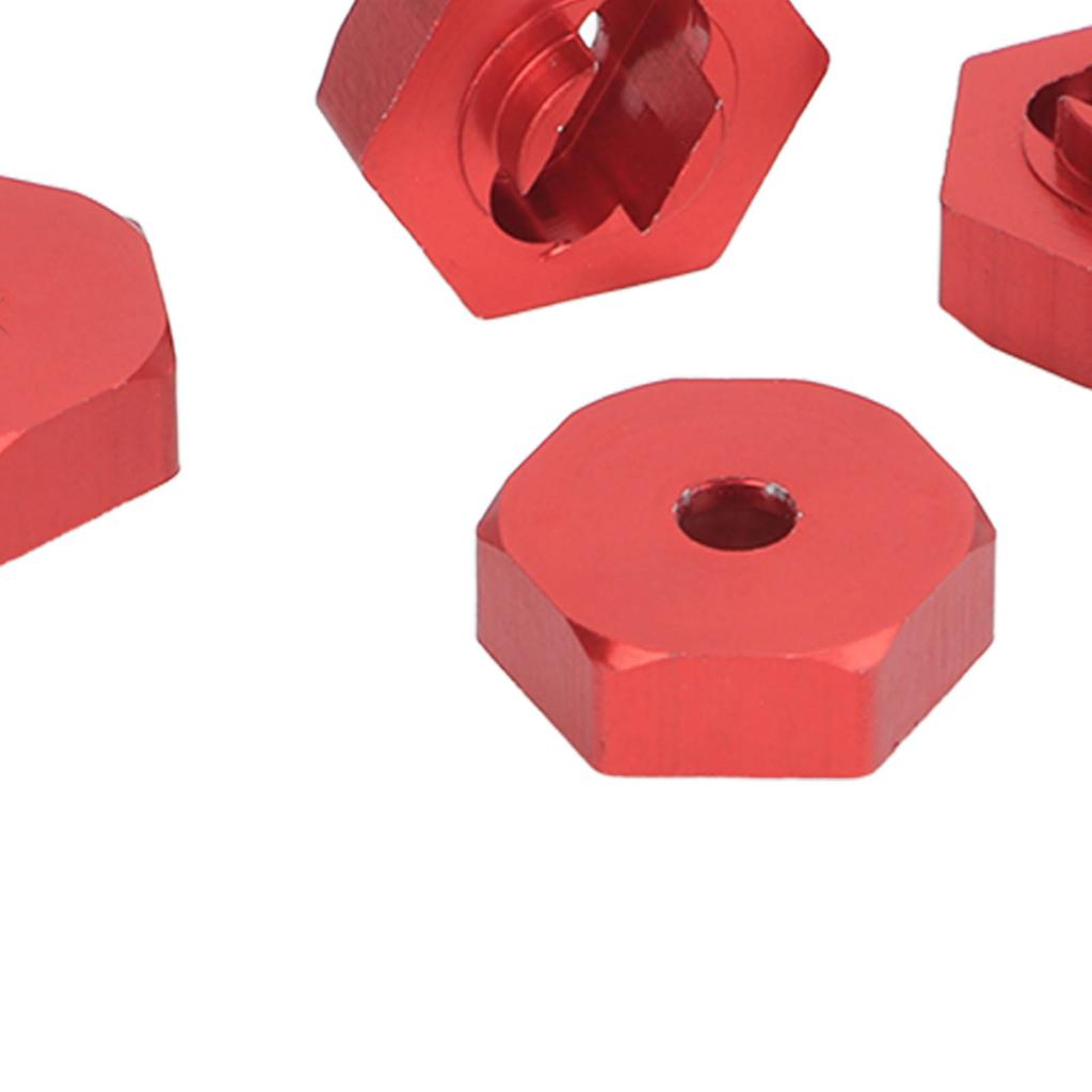 4PCS Wheel Hex Hub Adapter Aluminum Alloy Wheel Hex Coupler for LaTrax Teton 1Celsius18 RC Truck