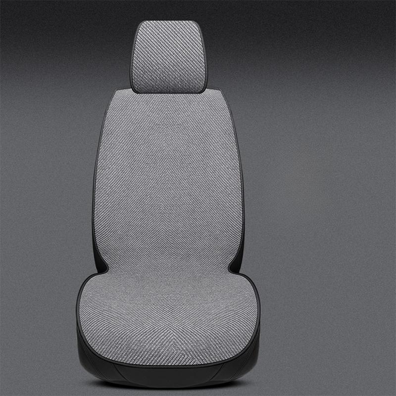 Цельные льняные подушки на сиденья автомобиля – Дышащий комфорт, чехол на сиденье для передних сидений, универсальная посадка для большинства автомобилей
