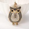 Брелок-кулон с мультяшной совой, сверкающие красочные стразы, инкрустированный автомобильным брелоком, сумка-рюкзак, подвесной брелок