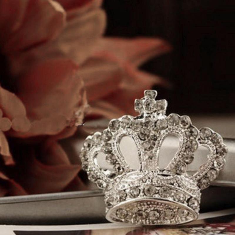 Модная элегантная женская брошь в форме короны принцессы на платье
