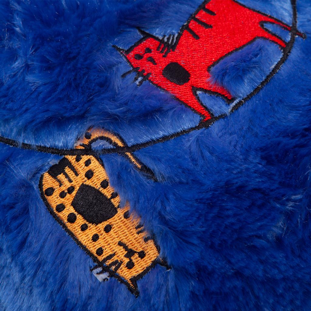 Biggdesign Cats Blue Hot Water Bottle with Soft Plush Cover, 2 l.